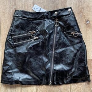 Pink Diamond Black Mini Skirt Size XS NWT